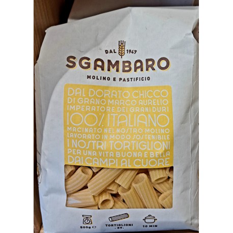 PASTA SGAMBRO TORTIGLIONI RIGATE